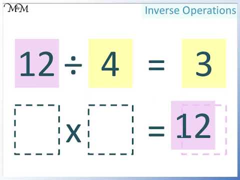 Video: Înmulțirea și împărțirea sunt operații inverse?