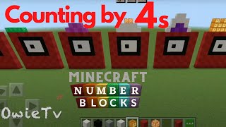 Counting by 4s Song | Skip Counting Songs for Kids | Minecraft Numberblocks Counting Songs