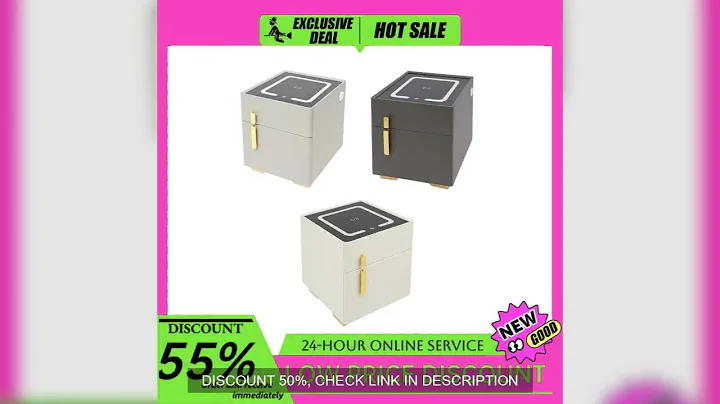 Phone Charging Bedside Cabinet Smart Table with Bluetooth Speaker Safe Combination Lock Wireless Cha