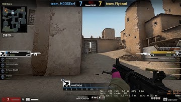 1 v 4 dust 2 ace clutch Faceit Level 10