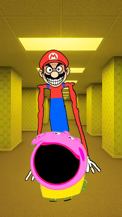 Pop Peppa Pig and Super Mario! Peppa Pig And Backrooms Super Mario Entity #shorts