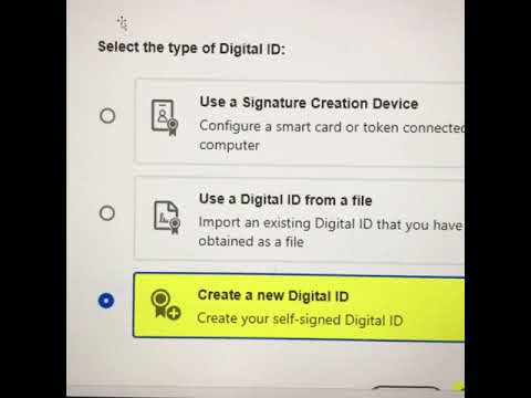 How To Use Digital ID in Adobe Acrobat DC, Electronic Signature