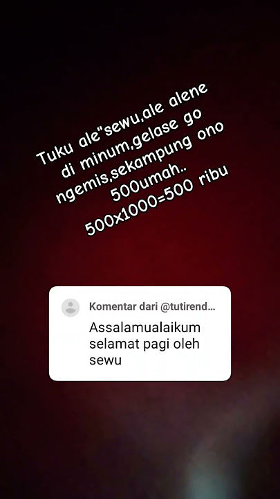 nek udu bolo ora tak kandani carane🤣