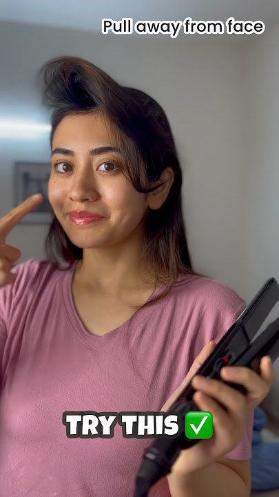 Download lagu Use your straightener the right way! Puffy Curtain effect😍✅ #hairhacks #hair #shorts #hacks