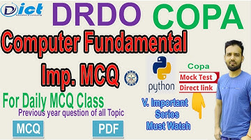 DRDO COPA | Computer Fundamental | V.V Imp. Must watch | Previous Year Series