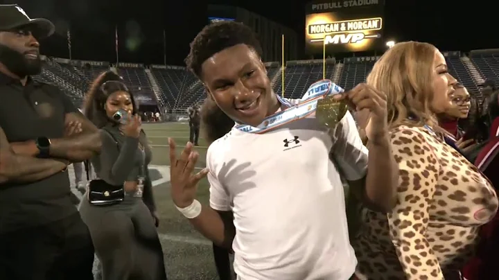 State champions! Raines QB TJ Cole reacts to Vikings’ title win