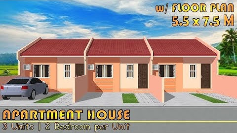 41 SQM | SMALL APARTMENT DESIGN | 3 UNITS | 2 BEDROOM per UNIT