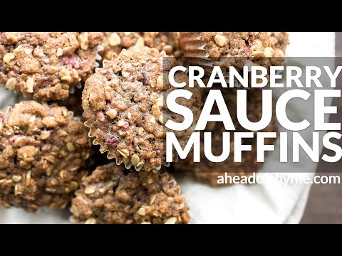 Leftover Cranberry Sauce Muffins with Oat Streusel Topping hqdefault