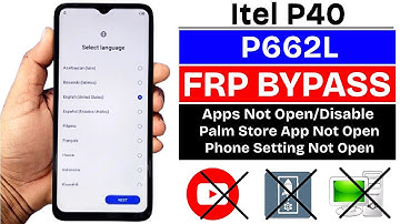 Itel P40 (P662L) : Google/Frp Bypass Android 12 Without Pc | Apps Not Open - Setting Not Open 2025