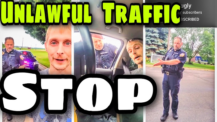 Perfect example of an unlawful traffic stop!