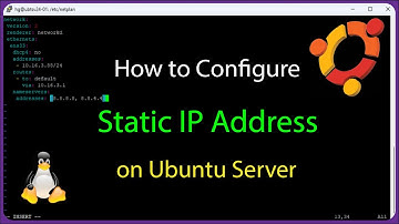 How to Configure Static IP Address on Ubuntu Server