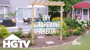 Garden Love: DIY Grapevine Arbor | HGTV