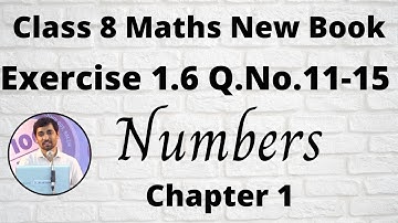 TN Class 8 Maths Numbers Exercise 1.6 Q.no.11-15  Powers and Exponents  Chapter 1 New Book 2020