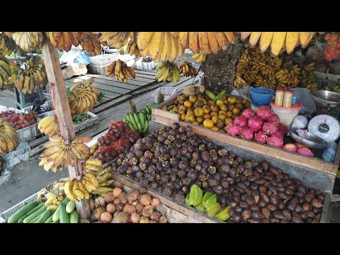 Tour of a single Jungle Market stall in Central Kalimantan (amazing)