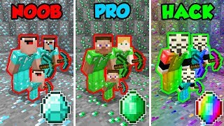 Minecraft NOOB vs. PRO vs. HACKER: FAMILY MINING CHALLENGE in Minecraft! (Animation) Minecraft NOOB vs. PRO vs. HACKER: FAMILY MINING CHALLENGE in Minecraft! (Animation)