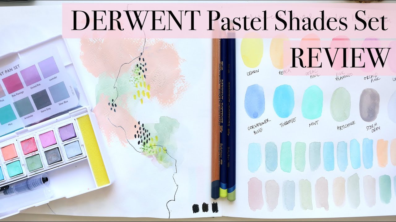 Derwent Pastel Shades Paint Pan Set 12 half pans