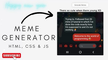 Meme Generator | HTML, CSS & JS