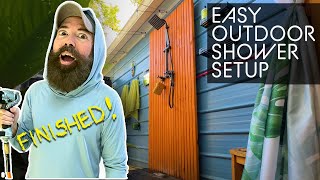 Easy Outdoor Shower Setup Anyone Can Build