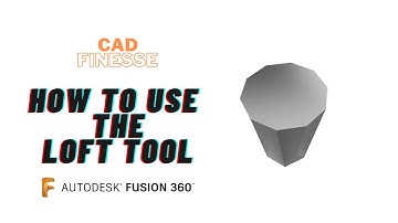 Using Loft tool in Autodesk Fusion360 -Transitions and Twists