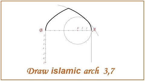 Draw Islamic arch which known  3,7