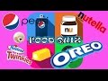 FOOD QUIZ GAME APP TRIVIA PLAY USA Brands Logos Snacks Cookies Chocolate Drinks Pepsi Nutella Oreo