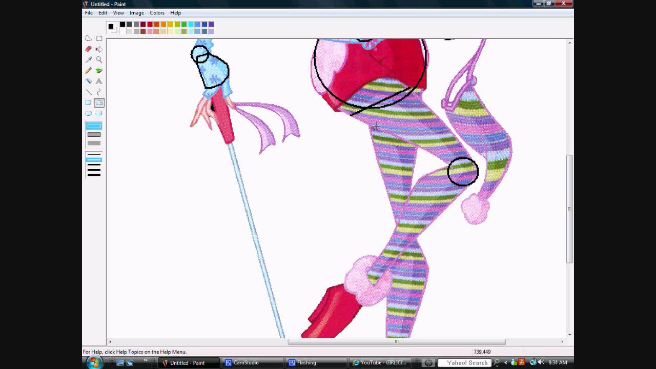 How To Draw WinX on MS Paint Trick [Speed Paint] - YouTube