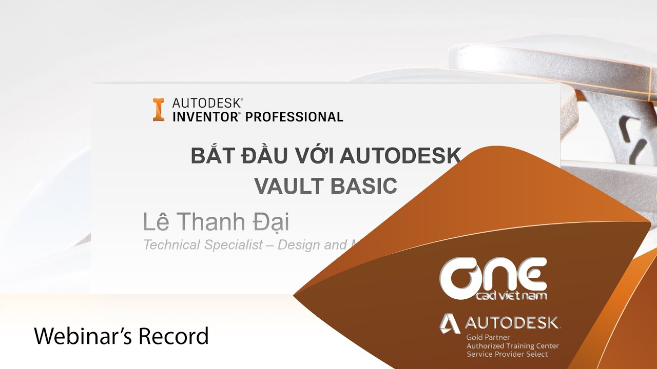 OneCAD | Bắt đầu với Vault Basic - YouTube