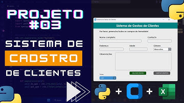 Sistema de Cadastro de Clientes com Excel como Banco de Dados || #python #tkinter #exel