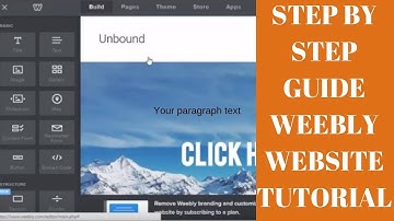 STEP BY STEP GUIDE  WEEBLY WEBSITE TUTORIAL 2019 (TAGALOG)