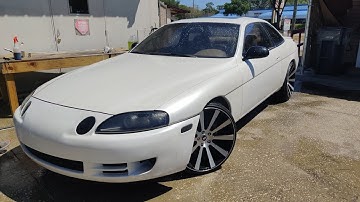 Lexus sc300 alternator change 2jz ge : 95 Pearl white Lexus back at shop