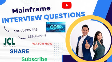 Mainframe interview questions and answers session _1#mainframes #mainframetutorial #jcl #cobol