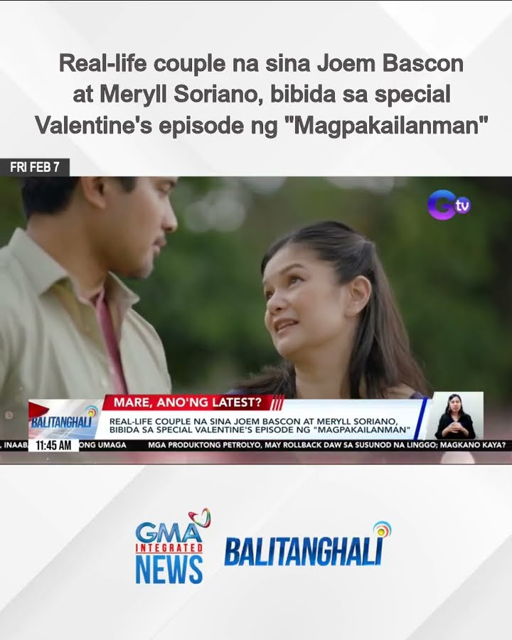 Real-life couple na sina Joem Bascon at Meryll Soriano, bibida... | Balitanghali