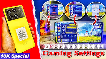 Poco x6 pro professional gaming 🔥( bgmi , PUBG ) settings 🔥