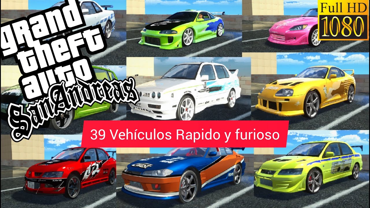 7700 Mods Para Gta San Andreas Pc Autos Rapido Y Furioso  Latest Free
