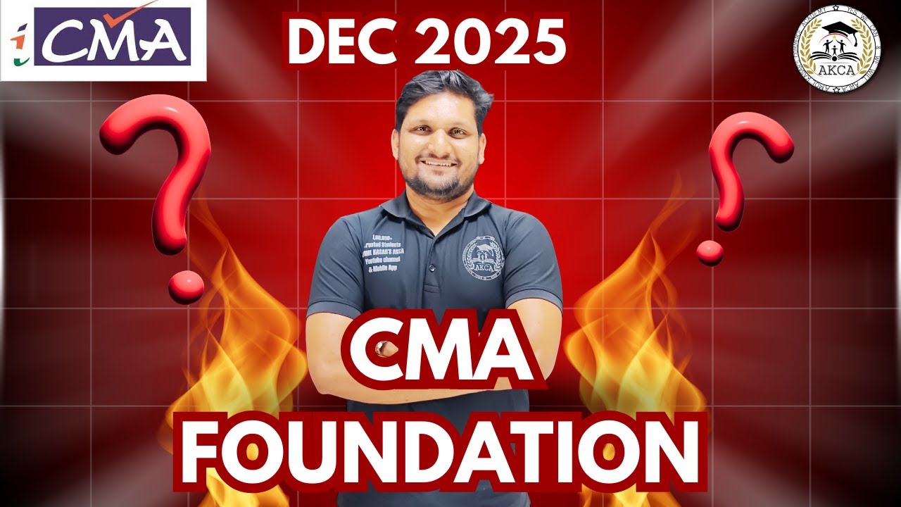 Crack CMA Foundation in First Attempt | Dec 2025 Study Plan - YouTube