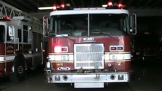 Miami Fire Rescue spare Engine 512 lights setup (walk around) [FL | 8/2012]