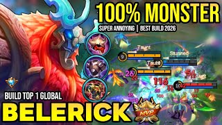 BELERICK BEST BUILD 2026 | BUILD TOP 1 GLOBAL BELERICK GAMEPLAY | MOBILE LEGENDS✓