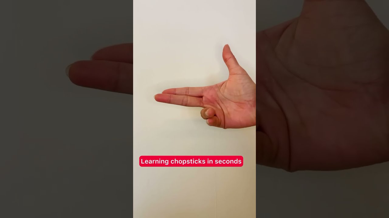 Easy To Hold Chopsticks Tutorial Tips Trick Fyi