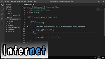 How to check internet availability in unity