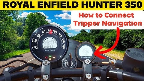 How to Connect Tripper Navigation in Hunter 350 । Royal Enfield Hunter 350 Tripper Navigation