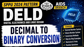 Decimal to Binary Conversion Part 1 | DELD | SPPU 2024 Pattern | AIDS  Convert Decimal To Binary Using Function Codesecret Programming Javascript Virshorts