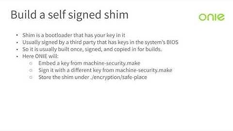 ONIE - Demonstrating Secure Boot