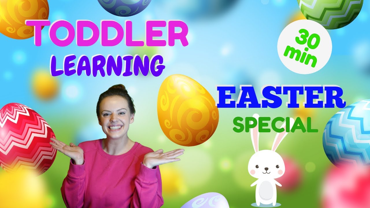 Easter With Miss Katie | Easter Eggs & The Easter Bunny - Toddler Learning Video