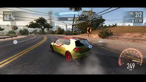 NFS No Limits android gameplay OnePlus 7 Pro..Car Series German Precision VW Golf GT
