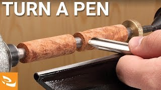 Turning a Pen on a Lathe (Pen Making Howto)