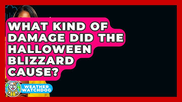 What Kind Of Damage Did The Halloween Blizzard Cause? - Weather Watchdog