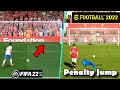 FIFA 22 vs eFootball 2022 - PENALTY KICKS Comparison ft. Messi, Ronaldo, Pogba | Fujimarupes