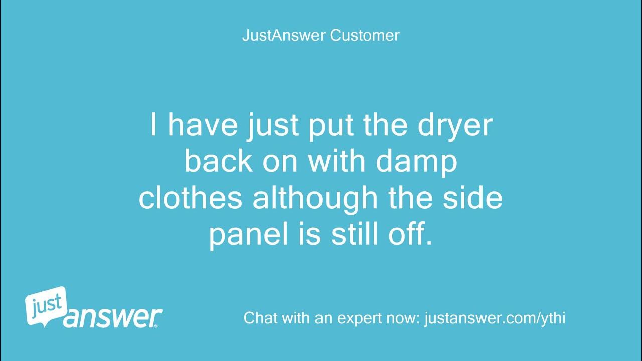 Hotpoint aquarius condenser dryer not collecting water. I have YouTube