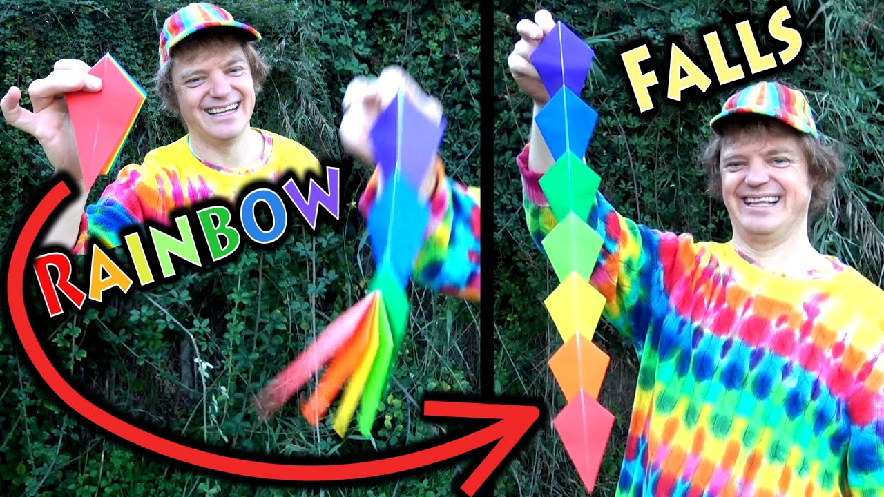 Rainbow Falls 🌈 Deployable Origami Dragon Tail 🐉 Kite Tail 🪁