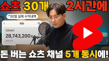 2시간에 30개 쇼츠 자동화 | AI 에이전트로 돈 버는 숏츠 채널 5개 동시에 굴리는 방법 | 제휴 상품 판매 세팅